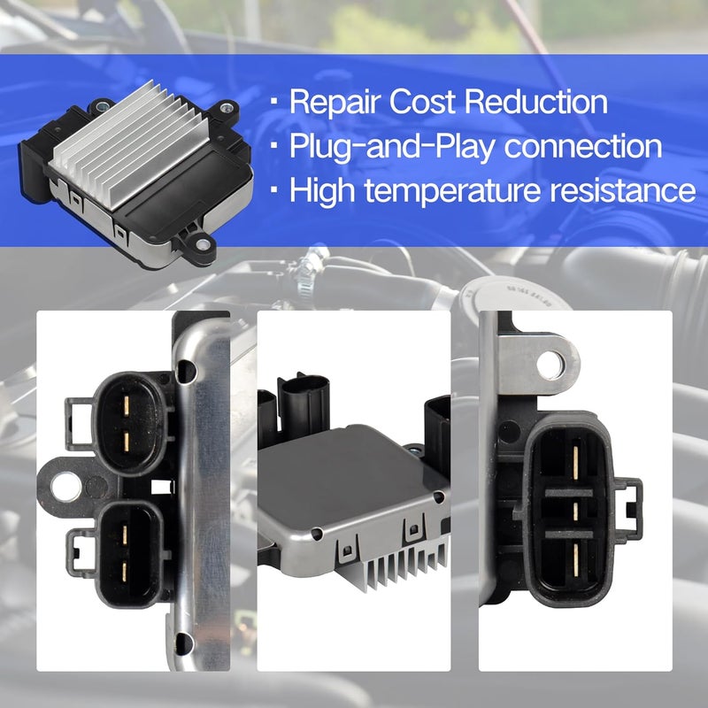 AdvanEX Cooling Fan Control Module Unit 89257-30060 Compatible with Lexus ES300H/GS350/LS430, Toyota Highlander/Camry Replaces OE 89257-30070 89257-30080 - Image 2